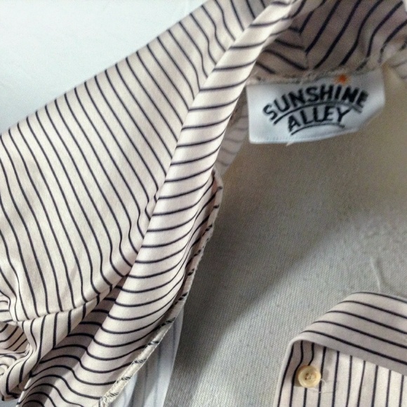 Beige Vintage P*ssyCat Bow Dress, Stripped Bodice - Picture 7 of 8